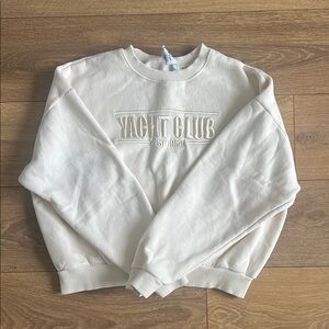 Princess Polly Cream Crew Neck Sweater